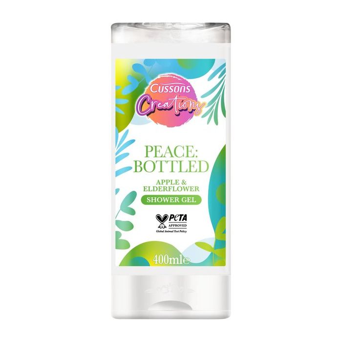 Cussons - Creations Peace Bottled Apple & Elderflower Shower Gel 400Ml