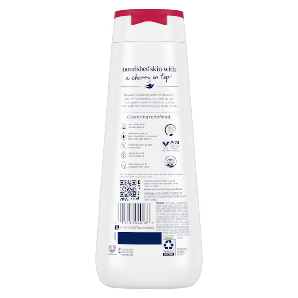 Dove - Body Wash Usa Revitalize Cherry & Chia Milk 20Oz/591Ml