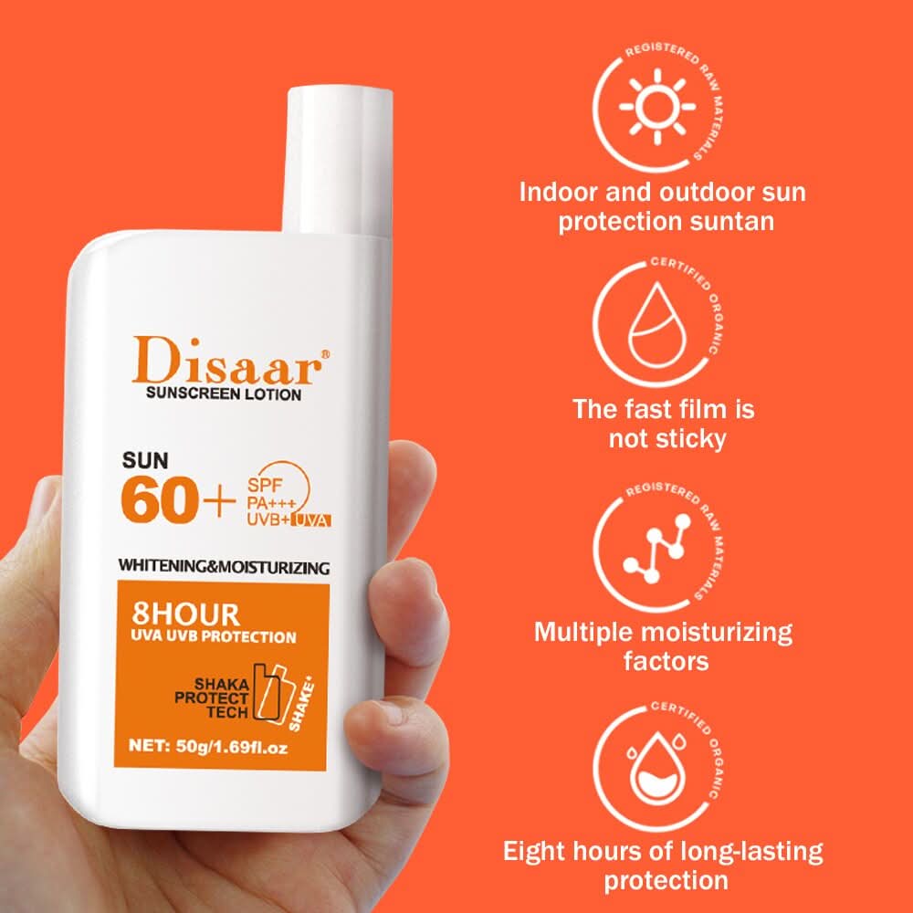 Disaar Sunscreen Lotion Spf60+ High Protection 50G