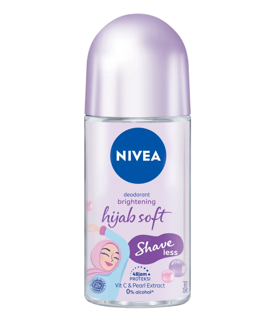 Nivea - Deodorant Roll On Women Bright & Shaveless Hijab Soft - 50Ml