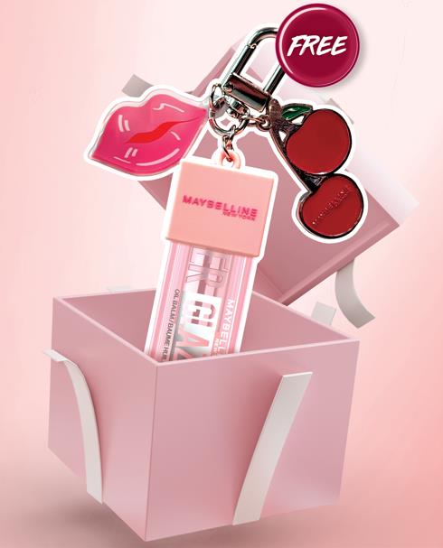FOC - Maybelline Lifter Glaze Charm Keychain