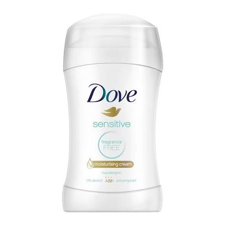 Dove - Sensitive Fragrance Free Anti-Perspirant Deodorant Stick - 40ml