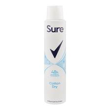 Sure - Cotton Dry Anti-Perspirant Deodorant Spray For Women - 200ml