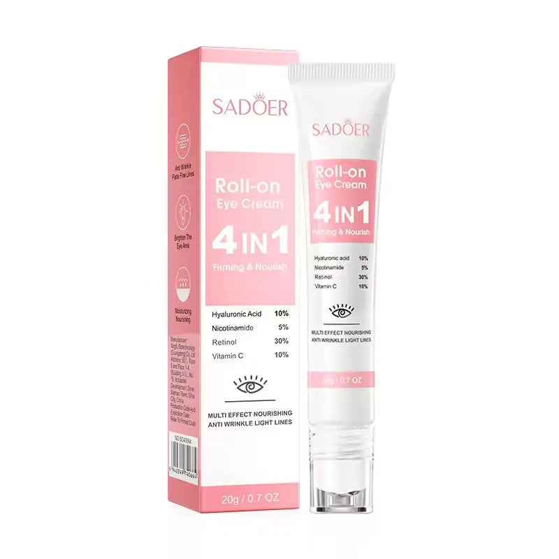 Sadoer 4 in 1 Firming & Nourish Roll-on Eye Cream 20g