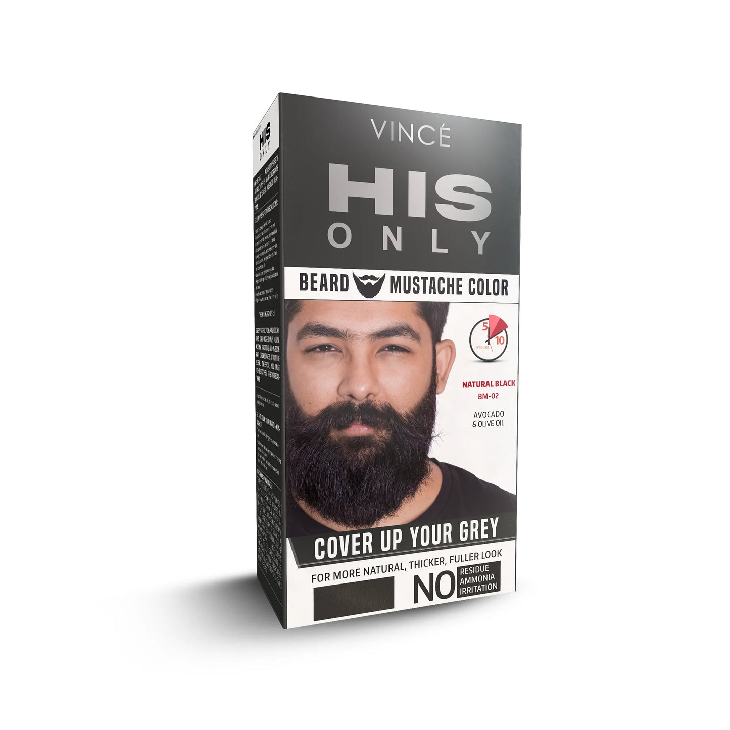 Vince - Natural Black - Beard & Mustache Color (BM-02)