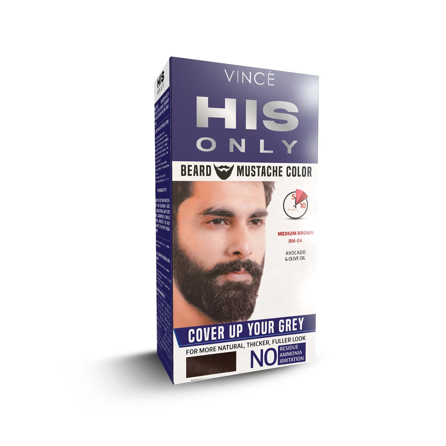 Vince - Medium Brown - Beard & Mustache Color (BM-04)