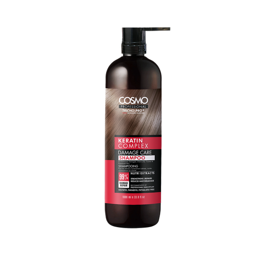 Cosmo Professional Keratin Complex Damage Care Shampoo 1000Ml