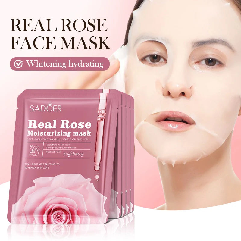 Sadoer Real Rose Moisturizing Facial Mask 25G - 1 PC