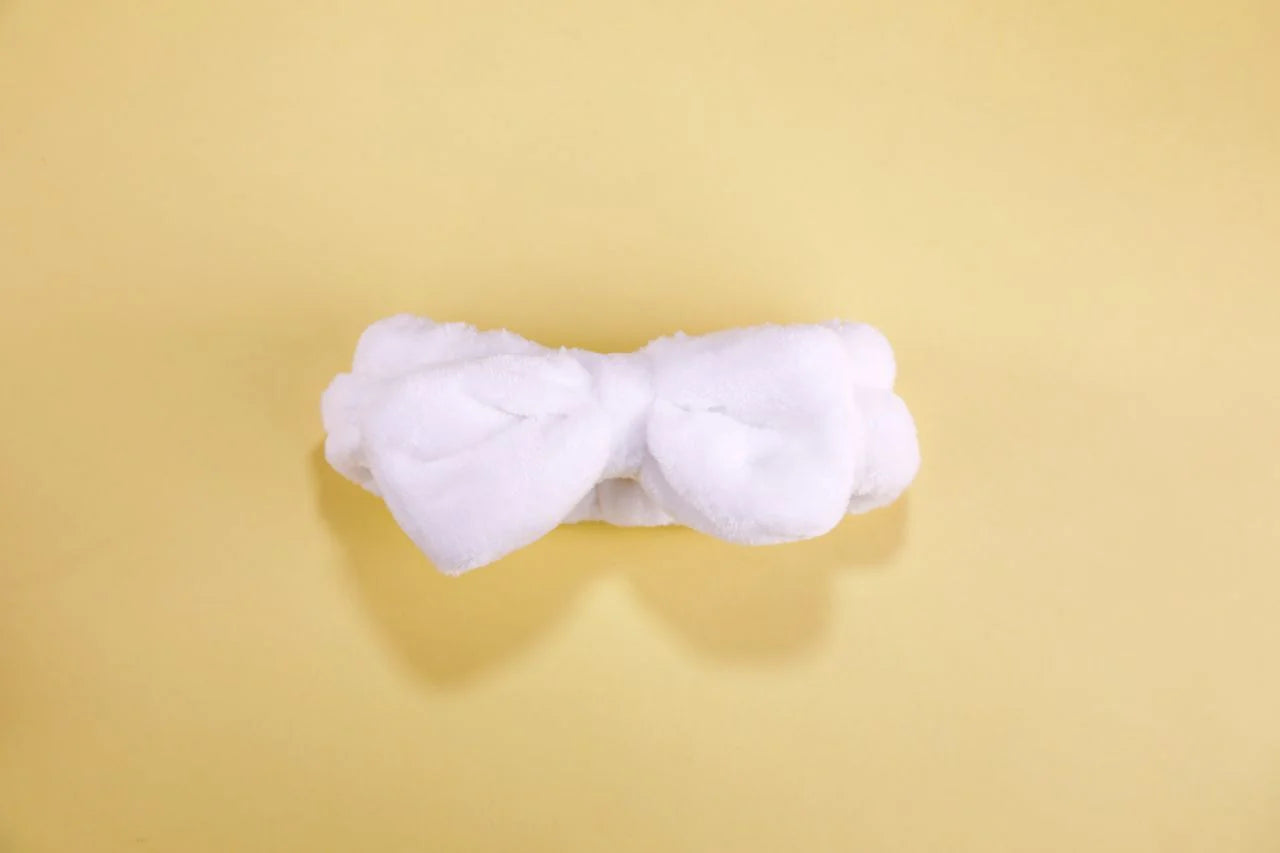 Lurella - Bowtie Head Band - White