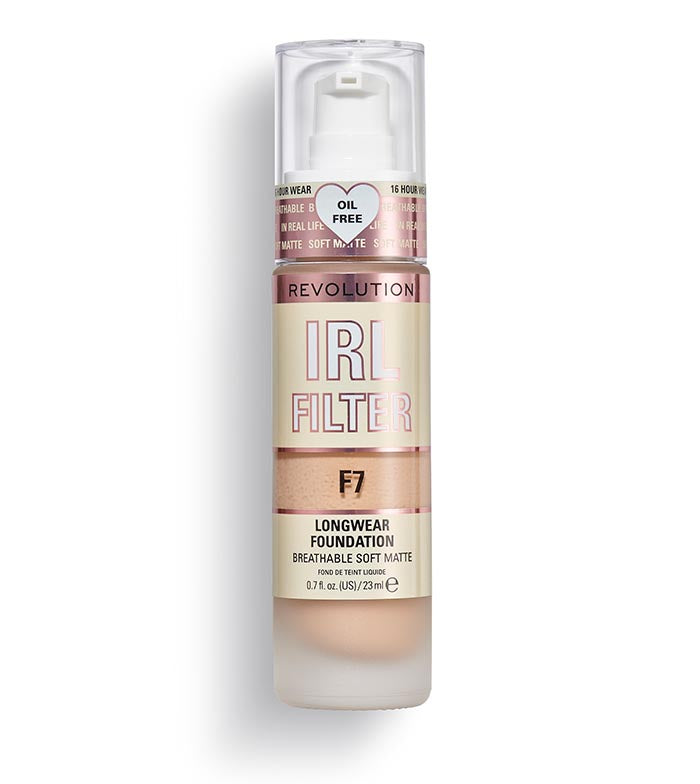 Makeup Revolution IRL Filter Longwear Foundation F7