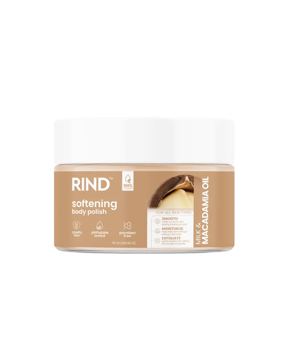 Rind Body Polish Softening Milk & Macadamia Oil 10Oz/283G