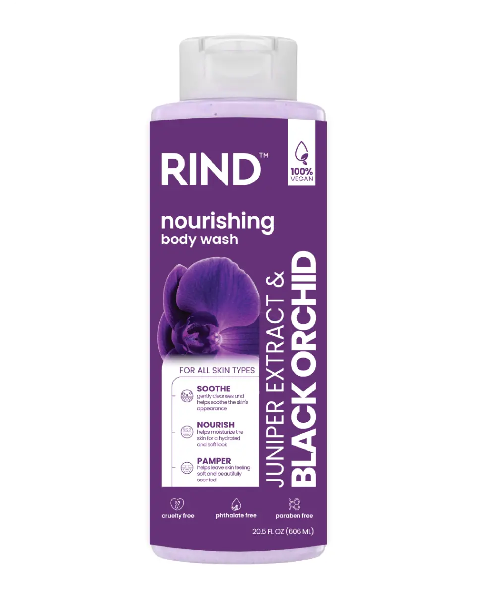 Rind Body Wash Nourishing Juniper Extract & Black Orchid 20.5Oz/606Ml