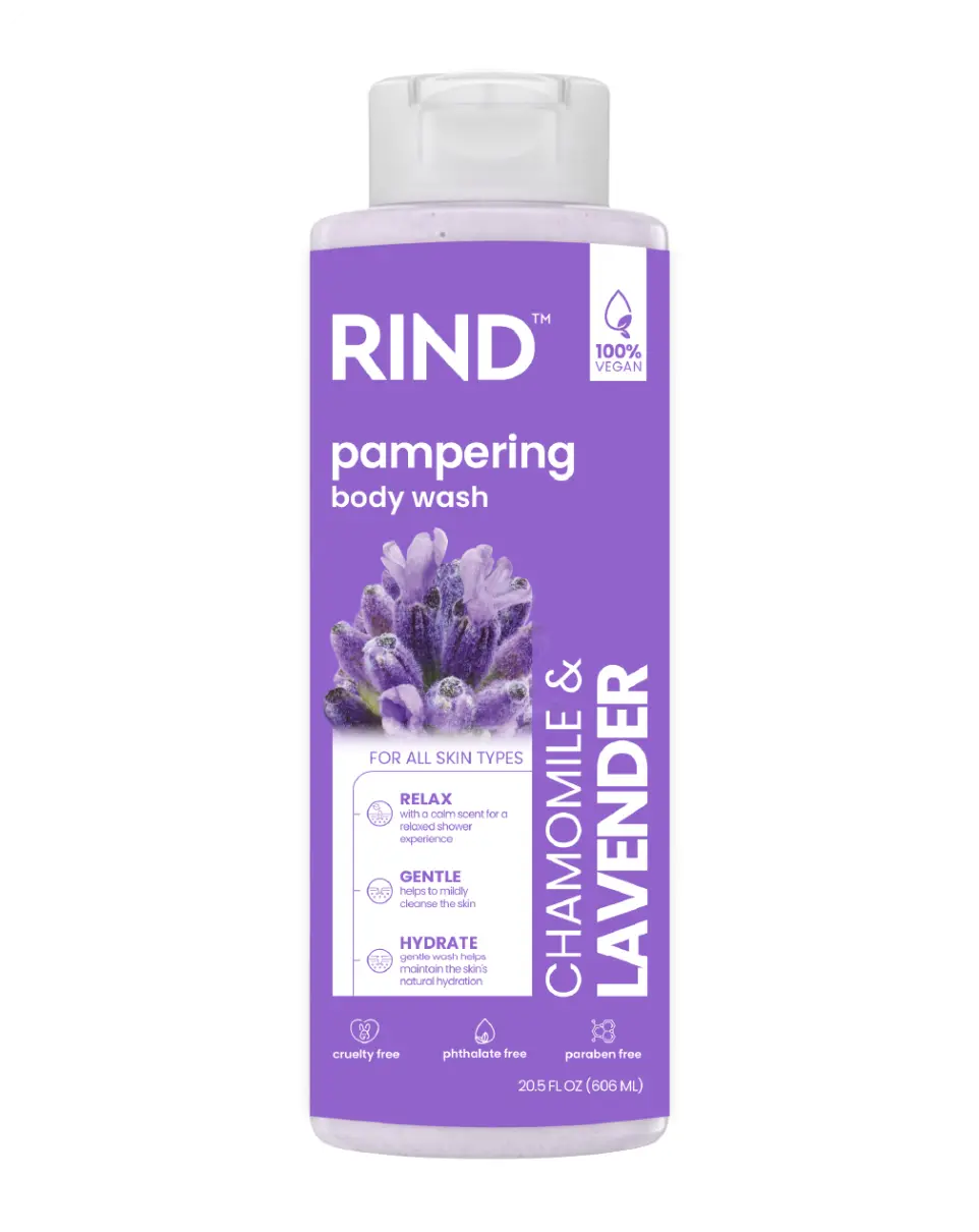 Rind Body Wash Pampering Chamomile & Lavender 20.5Oz/606Ml