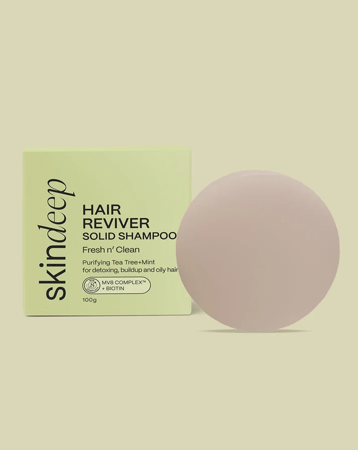 Skin Deep - Hair Reviver Tea Tree & Mint Solid Shampoo