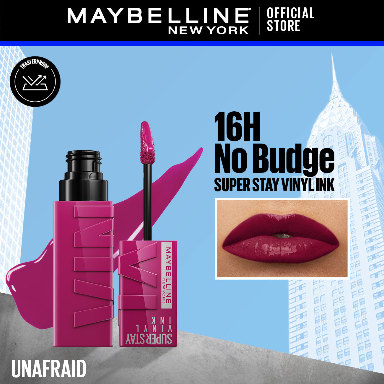 Maybelline's Superstay Vinyl Ink, 16-Hour No-Budge Liquid Lipcolor
