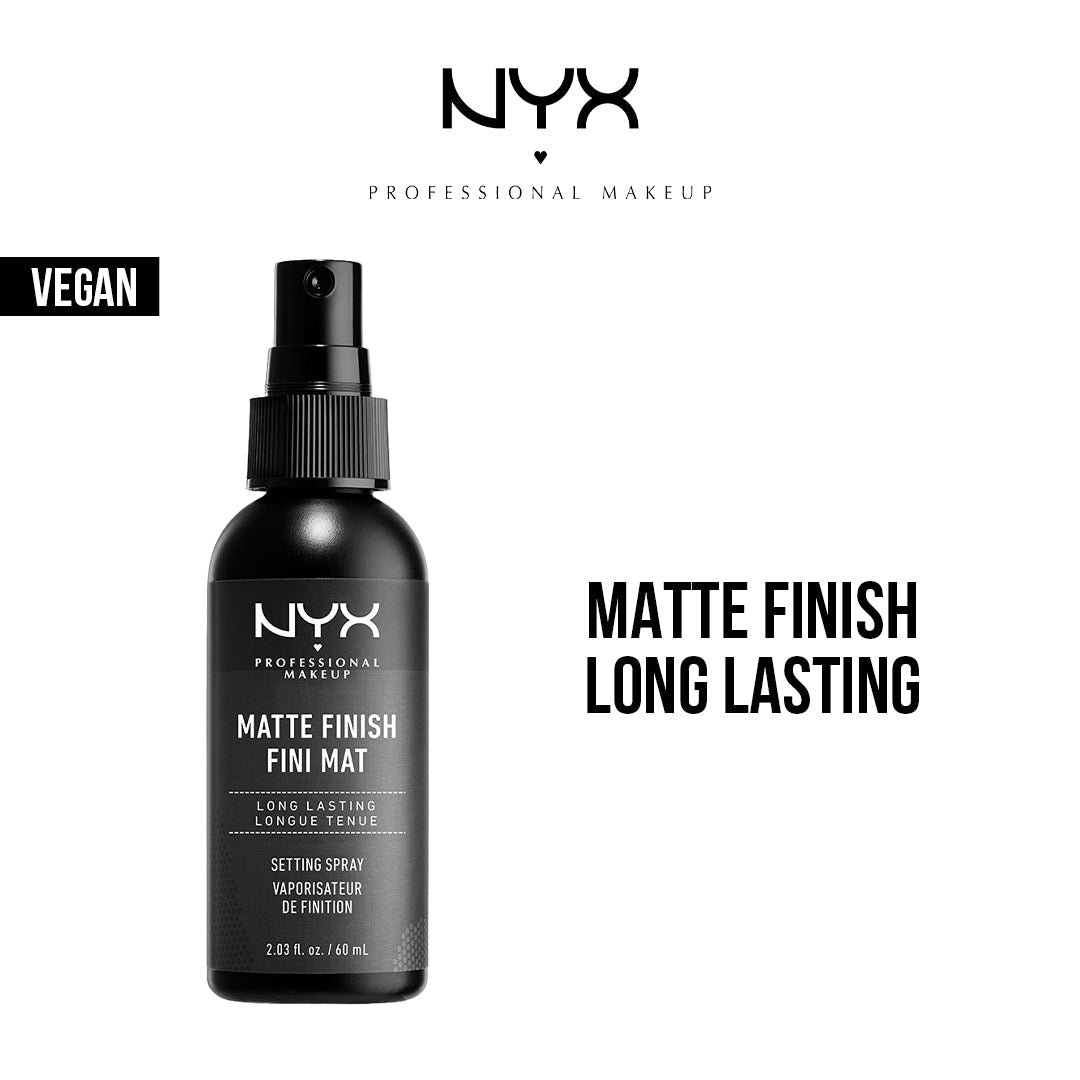 NYX Cosmetics Makeup Setting Spray - 01 Matte Finish Long Lasting - Highfy.pk