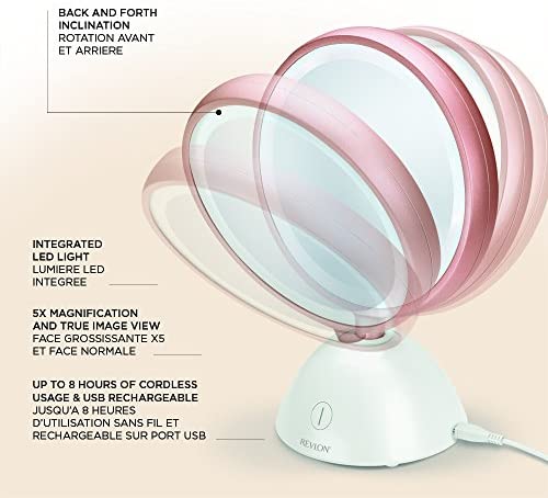 Revlon Ultimate Glow Cordless Led Beauty Mirror No.Rvmr9029 - Highfy.pk