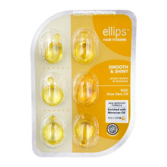 Ellips Hair Vitamin Capsule Smooth & Shiny With Aloe Vera Oil 6'S (Yellow)