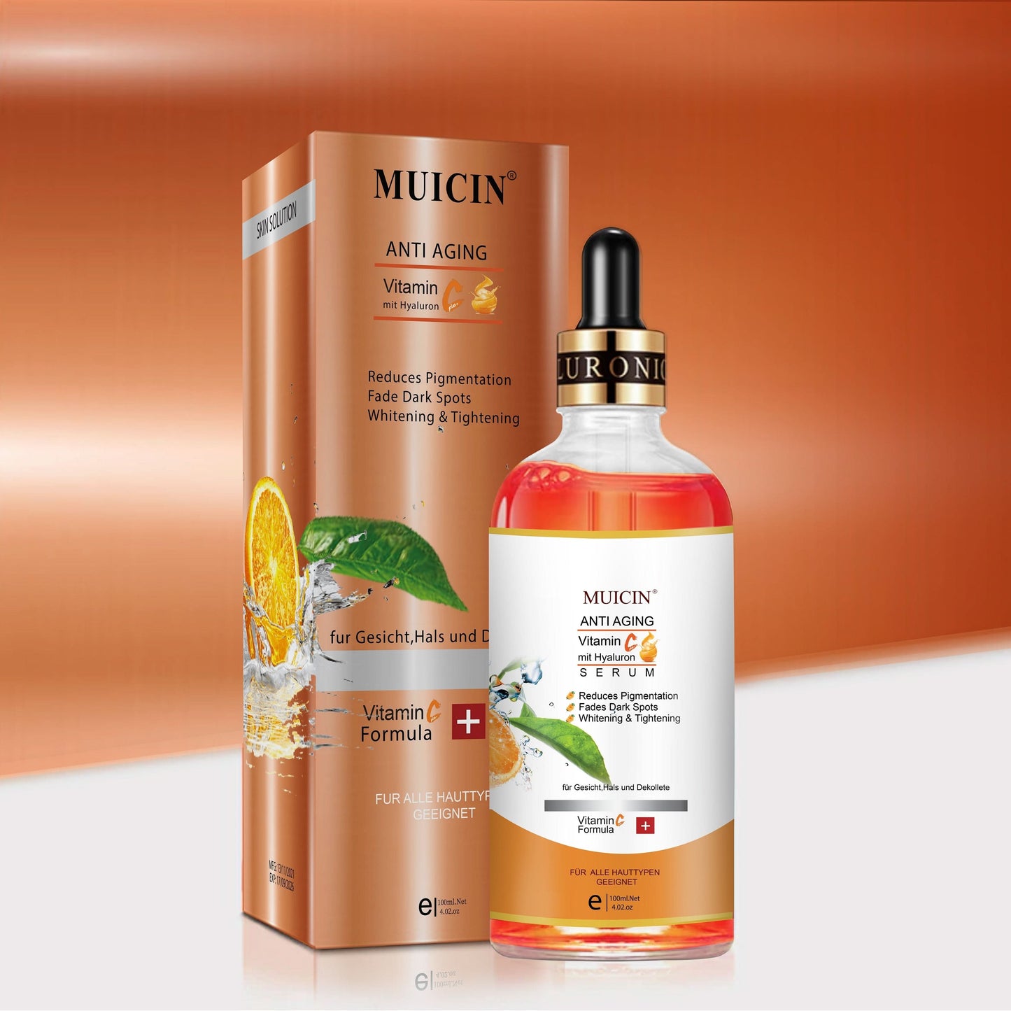 MUICIN - Vitamin C Anti Aging Mit Hyaluronic Face Serum - 100ml
