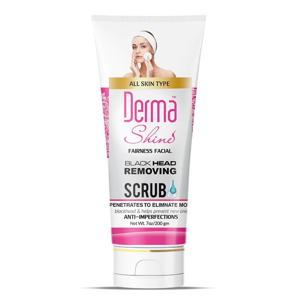 Derma Shine Fairness Facial Black Head Removing Scrub 200Gm - Highfy.pk