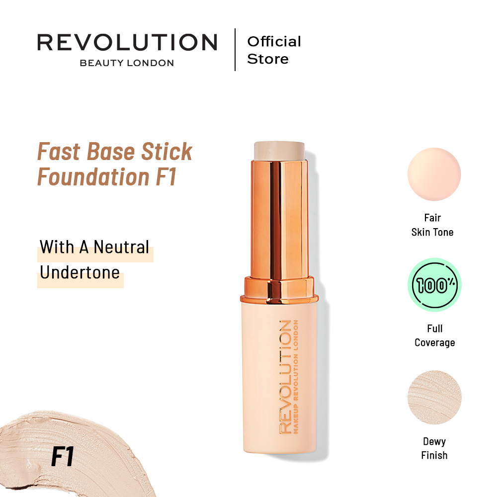 Makeup Revolution Fast Base Stick Foundation F1 - Highfy.pk