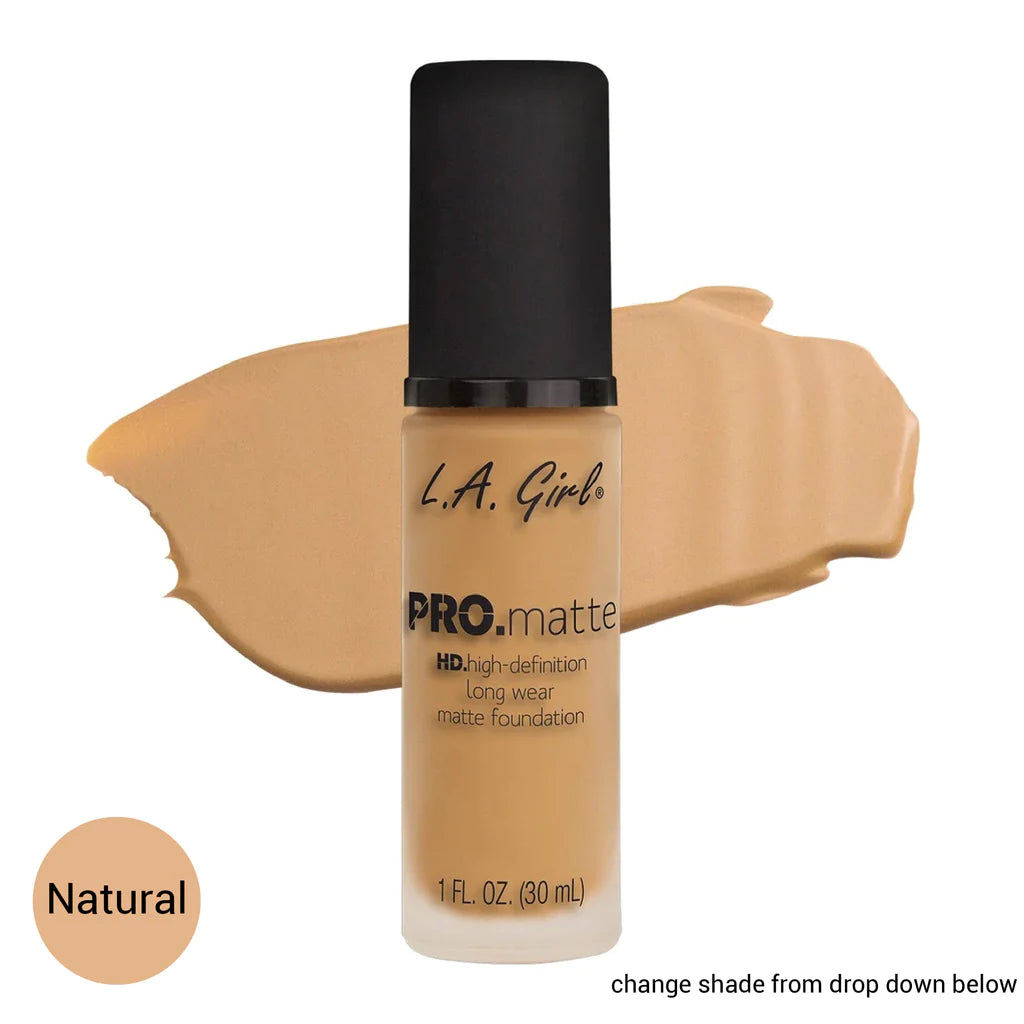 L.A. Girl Pro Matte Liquid Foundation Natural 10 Oz/30Ml - Highfy.pk