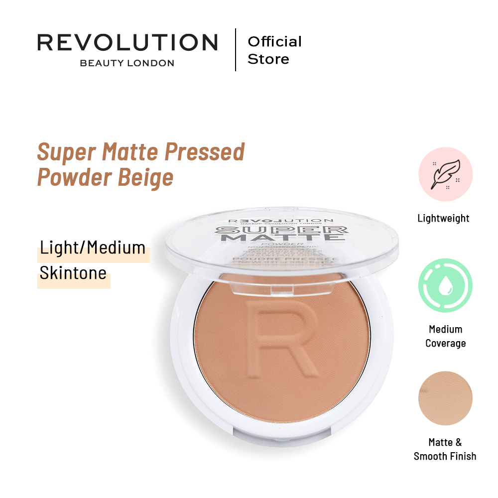 Makeup Revolution Relove By Revolution Super Matte Pressed Powder Beige