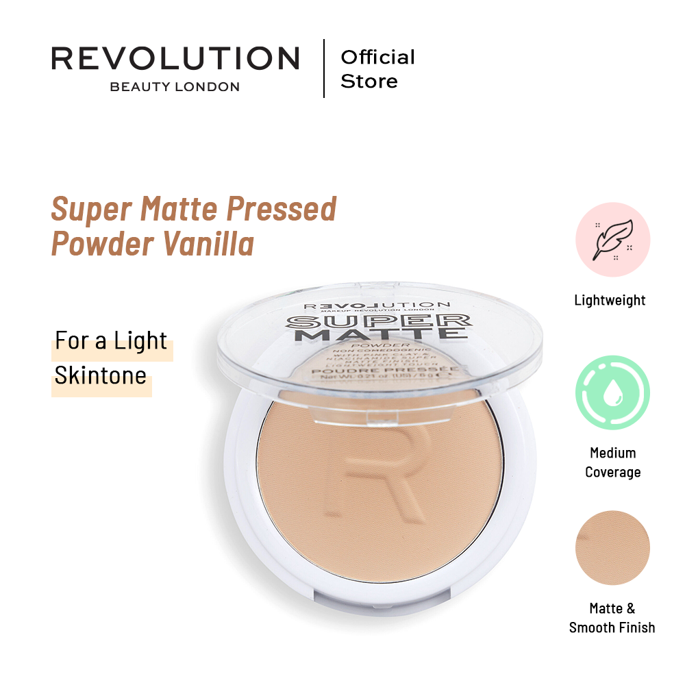 Makeup Revolution Relove Super Matte Pressed Powder Vanilla
