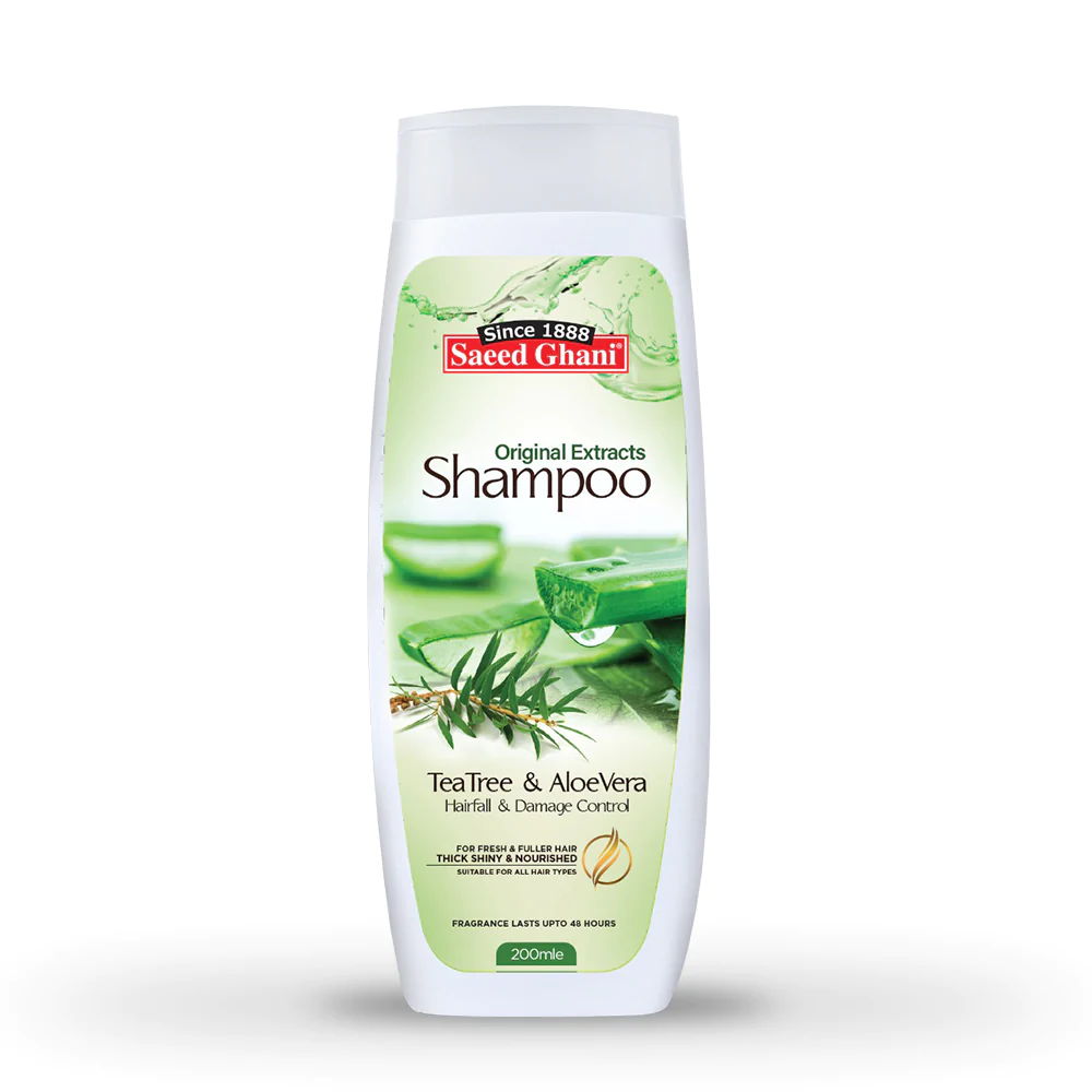 Saeed Ghani - Tea Tree & Aloe Vera Shampoo 200Ml - Highfy.pk