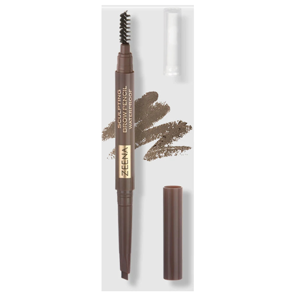 Zeena - Sculpting Brow Pencil Waterproof 020 Chocolate Brown - Highfy.pk