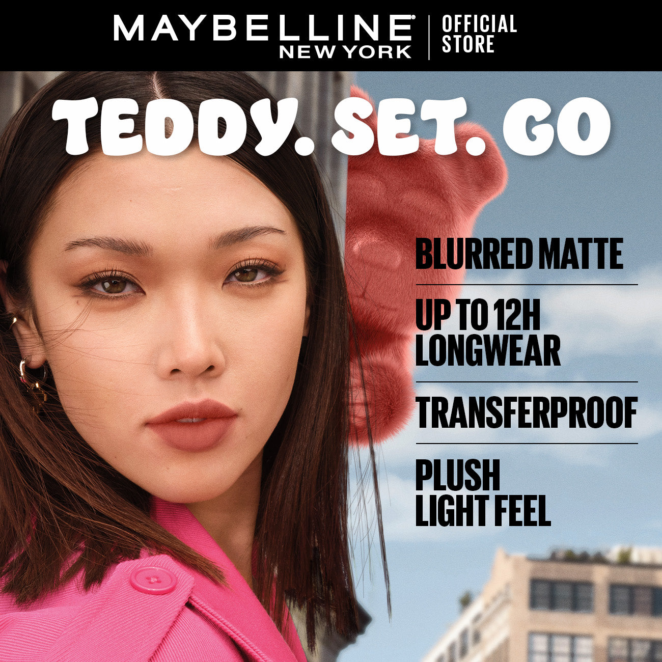 Maybelline New York's Super Stay Teddy Tint™: The 12-Hour Liquid Lip Tint!