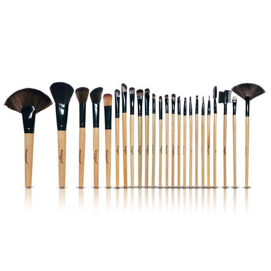Glamorous Face 24 Piece Leather Brushset