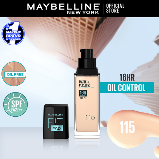 Maybelline Fit Me Matte Foundation 115 Ivory (Pump) 30Ml