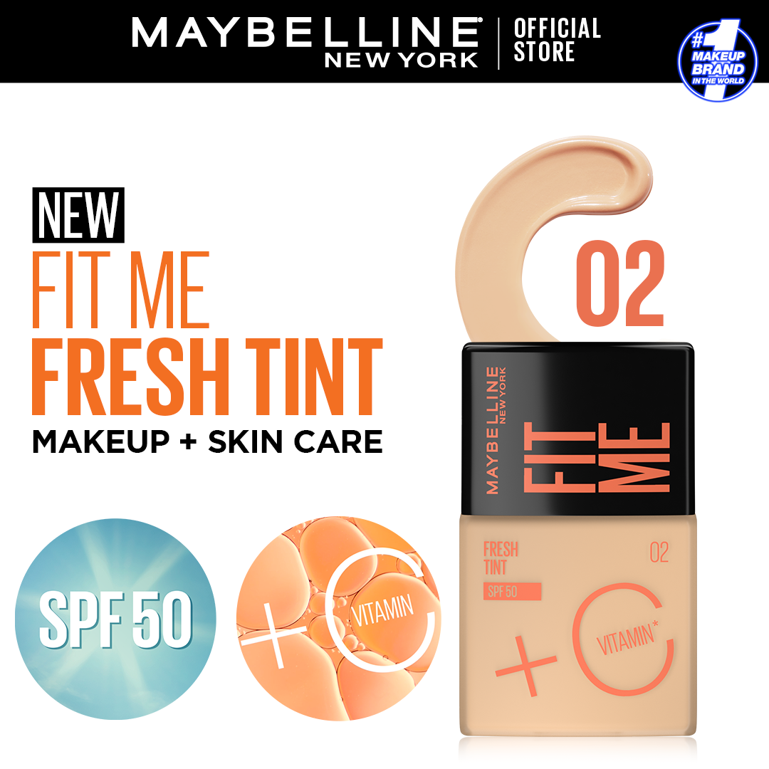 Maybelline Fit Me Fresh Tint Vit C + Spf 50- 30Ml- Shade 02 –
