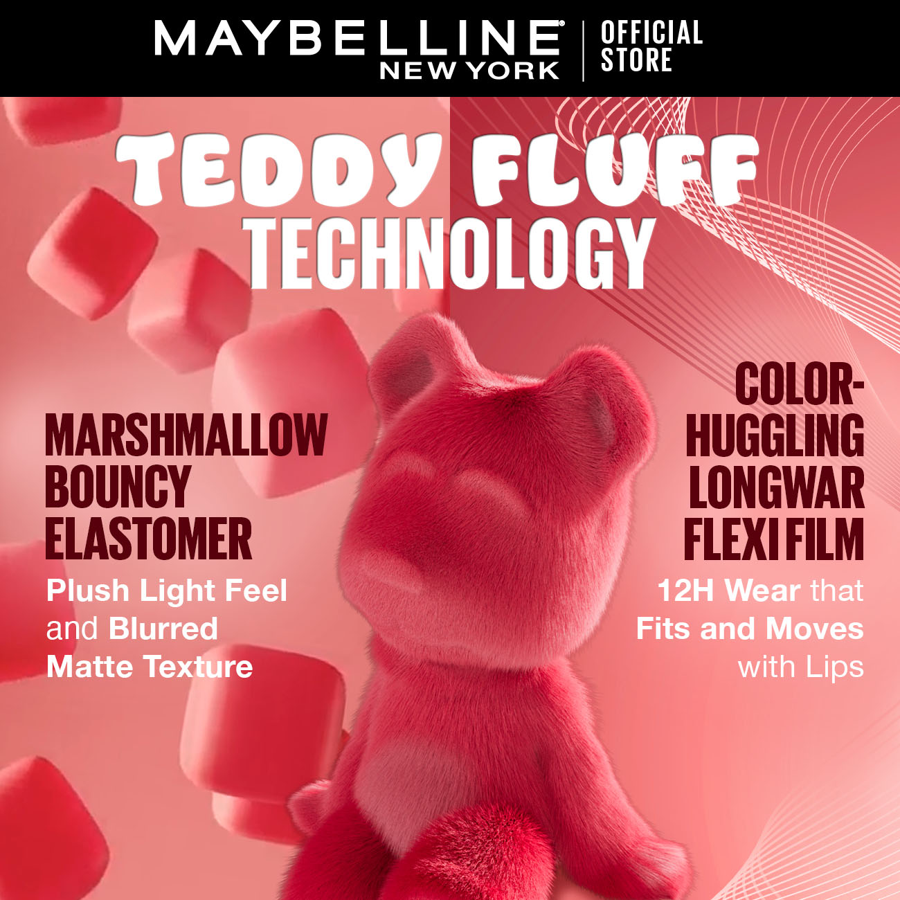 Maybelline New York's Super Stay Teddy Tint™: The 12-Hour Liquid Lip Tint!