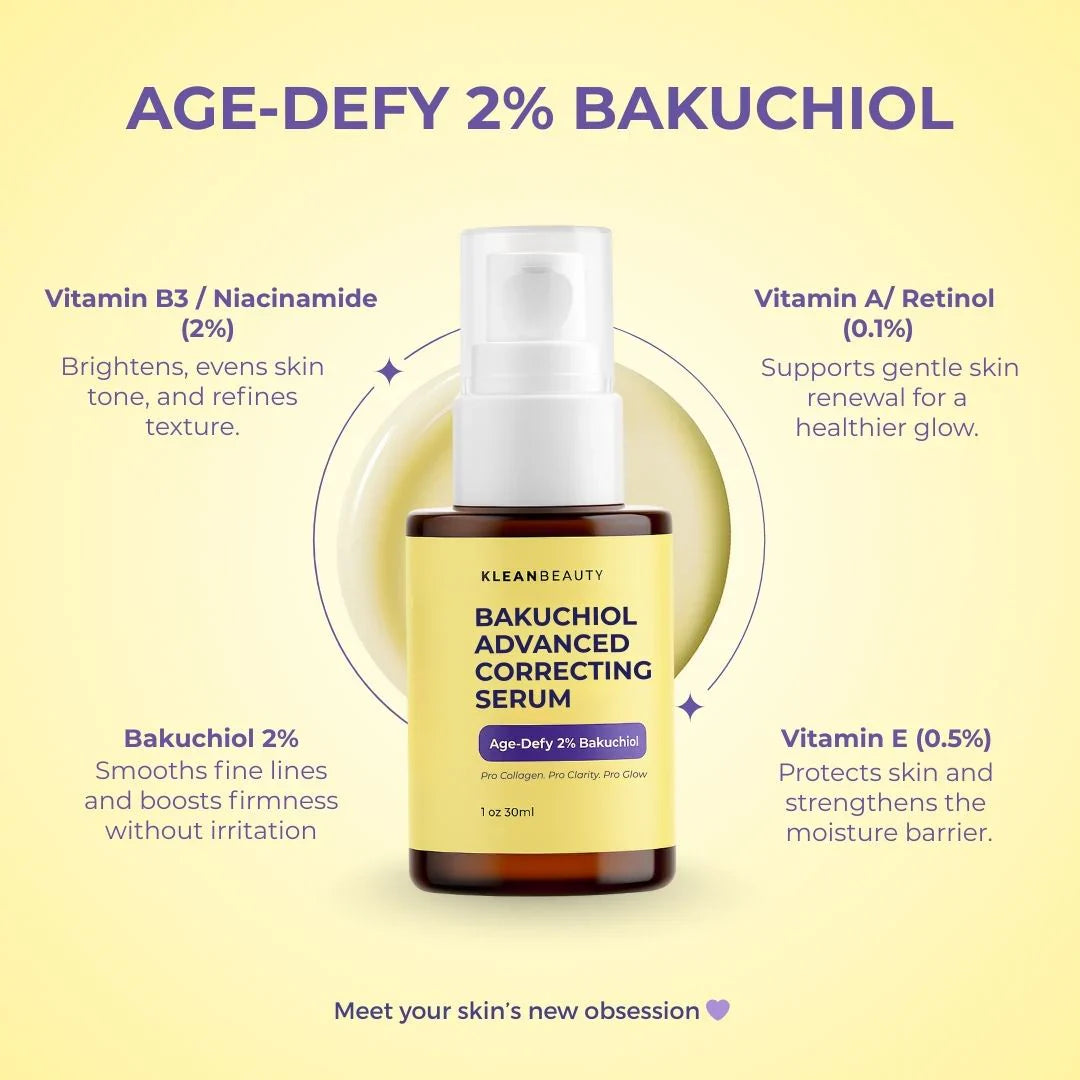 Klean Beauty - Bakuchiol Advanced Correcting Serum 30ml