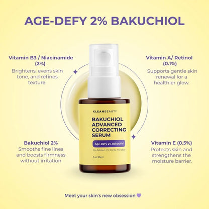 Klean Beauty - Bakuchiol Advanced Correcting Serum 30ml