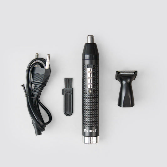 Kemei Nose Hair Trimmer 2-in-1 Rechargeable KM-728