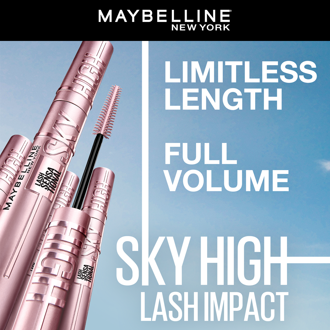 Maybelline New York Lash Sensational Sky High Mascara - 01 Very Black/Noir - Highfy.pk