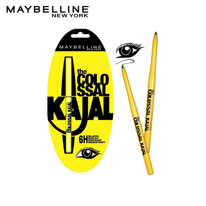 Maybelline New York Colossal 6 Hr Kajal Khol Liner - 01 Black Smudge Proof Kajal - Highfy.pk