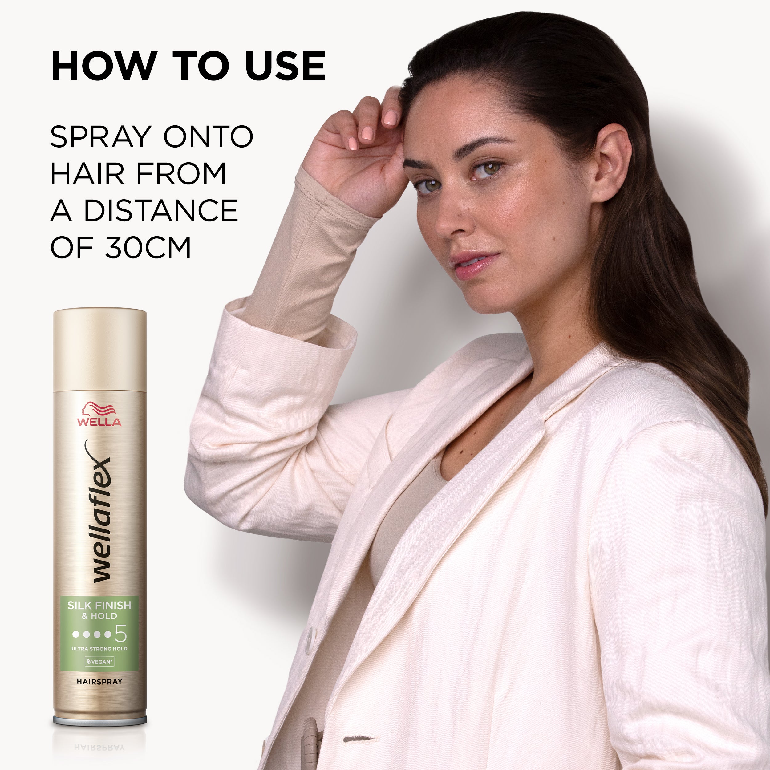 Wella - Wellaflex Silk Finish & Hold Hairspray - 400Ml