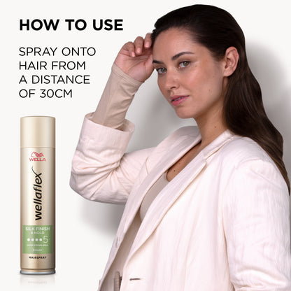 Wella - Wellaflex Silk Finish & Hold Hairspray - 400Ml