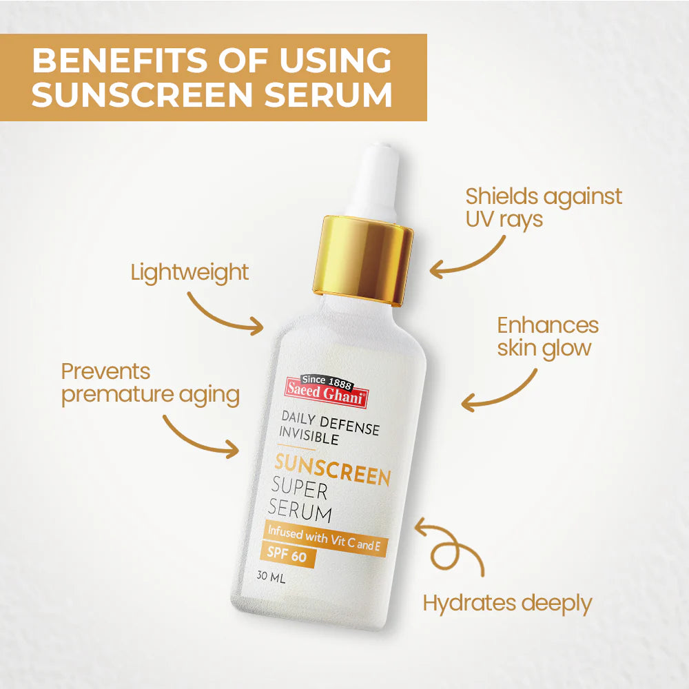 Saeed Ghani - Daily Defense Invisible Sunscreen Super Serum SPF 60