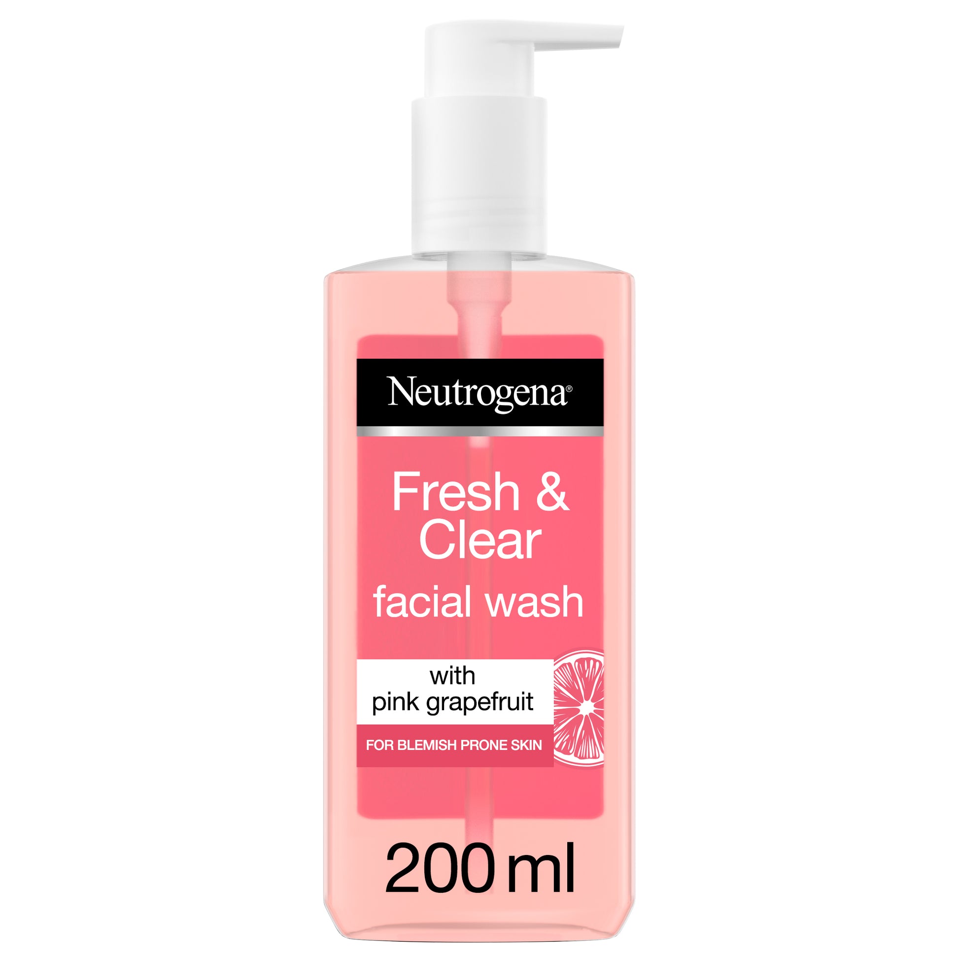 Neutrogena Refreshingly Clear Pink Grapefruit Facial Wash Pump - Highfy.pk