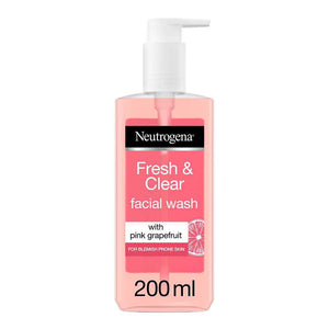 Neutrogena Facial Wash Fresh & Clear With Pink Grapefruit Pump 200M (Co) - Highfy.pk