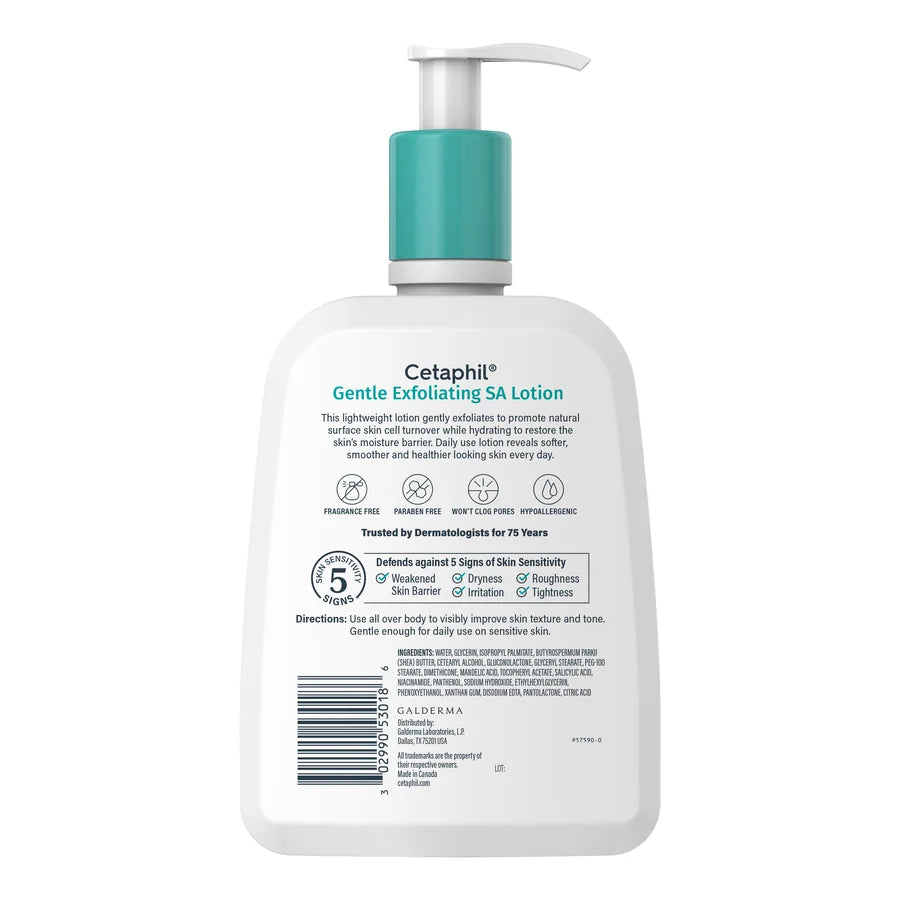 Cetaphil Gentle Exfoliating & Hydrating SA Lotion 16Oz/473Ml