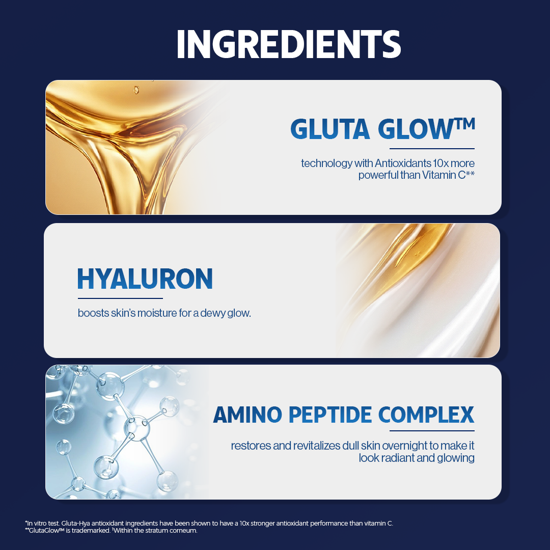 Vaseline - Gluta Hya Overnight Radiance Repair - 200ml