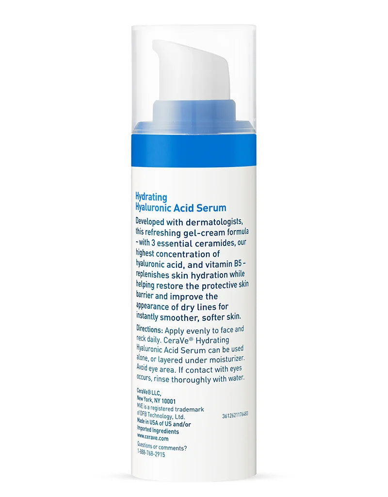 Cerave Hydrating Hyaluronic Acid Serum 1Oz/30Ml