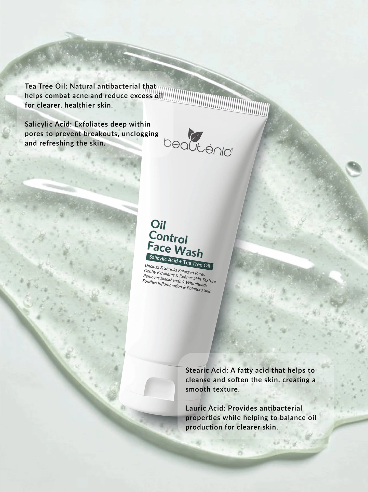 Beautenic - Oil Control Facewash Tea Tree Oil+ Salicylic Acid