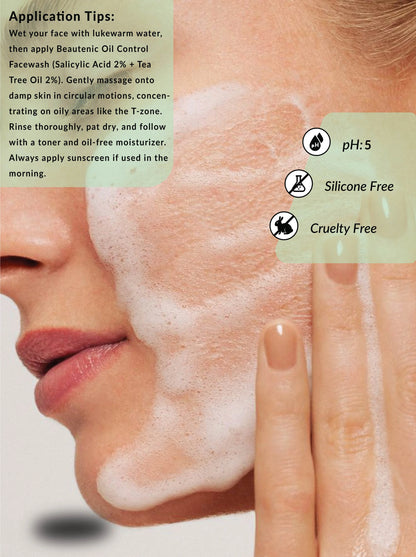 Beautenic - Oil Control Facewash Tea Tree Oil+ Salicylic Acid